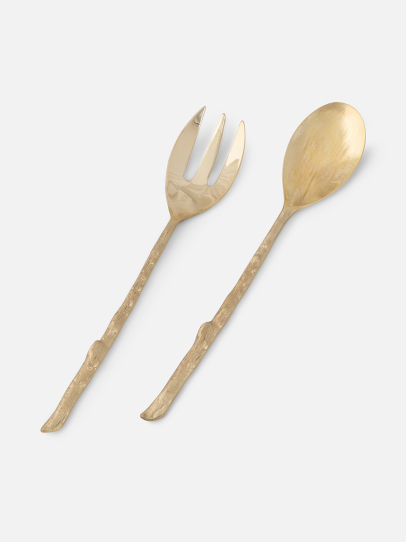 BENT LEAF SET OF 2 SERVING SPOON