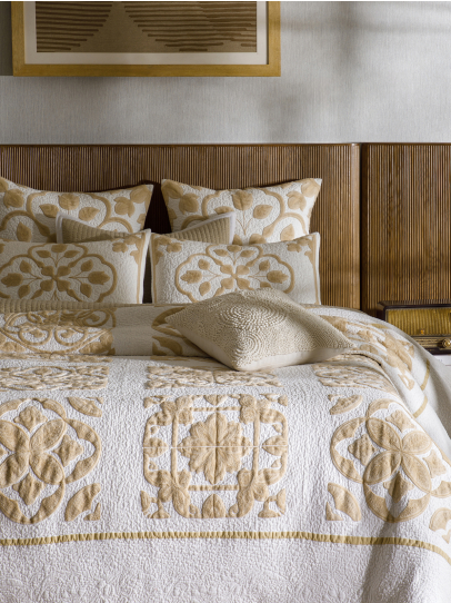 FLORENCE BEIGE QUILTED BEDSPREAD 239 X 259 CM