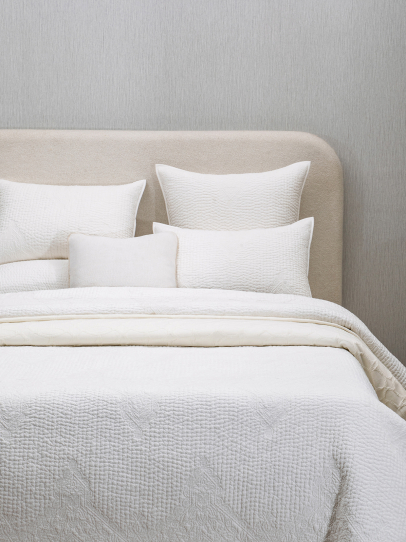 VICTORIA IVORY QUILTED BEDSPREAD 239 X 259 CM