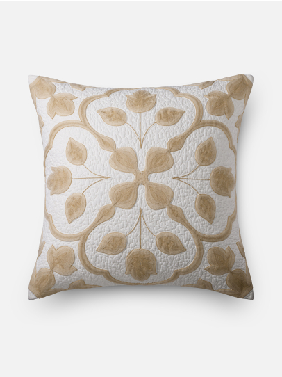 FLORENCE BEIGE CUSHION COVER 66 X 66 CM