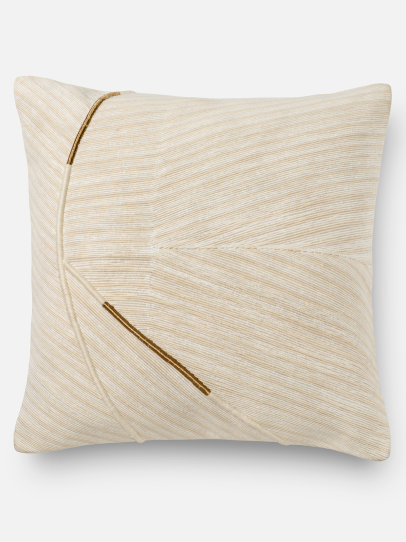 GRAYSON 2 CREAM CUSHION COVER 51 X 51 CM