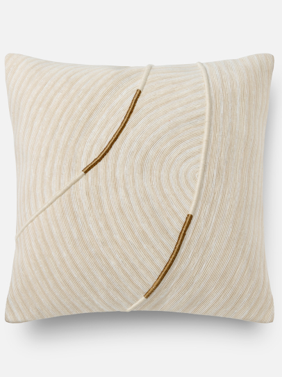 GRAYSON 3 CREAM CUSHION COVER 51 X 51 CM