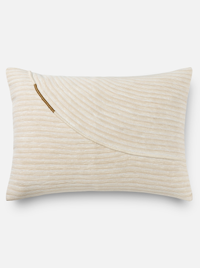 GRAYSON 4 CREAM CUSHION COVER 41 X 66 CM