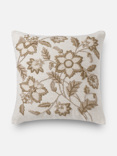 POSY BEIGE CUSHION COVER 46 X 46 CM