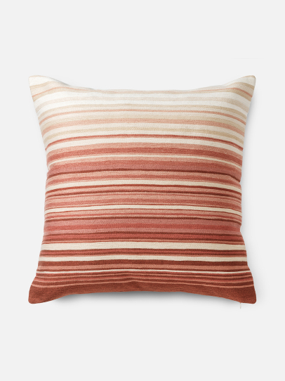 OMBRE STRIPE CORAL CUSHION COVER 51 X 51 CM
