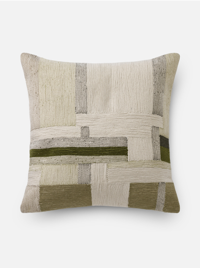 SHATTER GREEN CUSHION COVER 51 X 51 CM