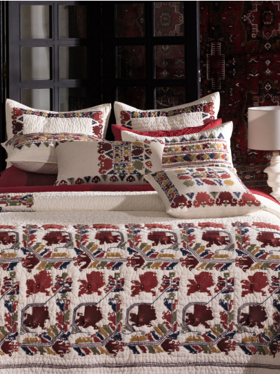 CAIRO IVORY QUILTED BEDSPREAD 239 X 259 CM