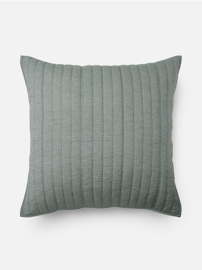 MILANGE CHAMBRAY GREEN CUSHION COVER 66 X 66 CM