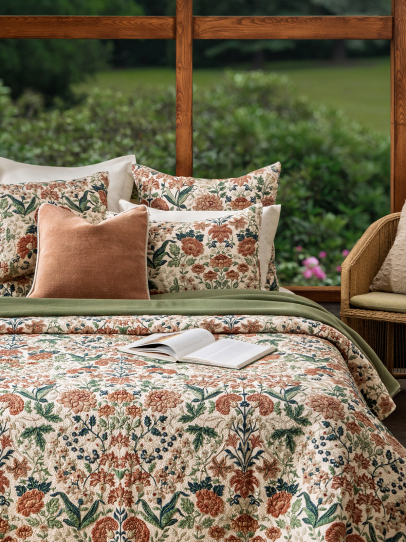 LAKE LAND MULTI QUILTED BEDSPREAD 239 X 259 CM