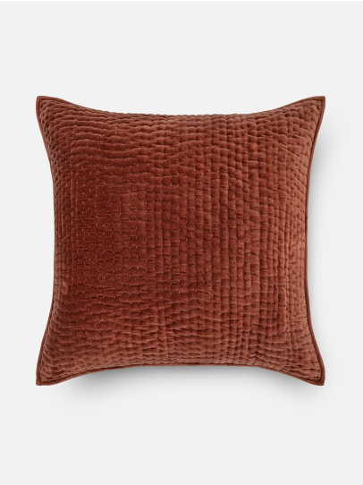 LINEAR DARK RUST EURO 66 X 66 CM