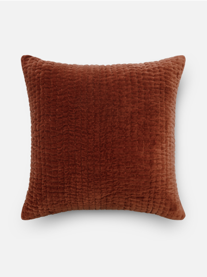 LINEAR DARK RUST CUSHIONS 51X51 CM 