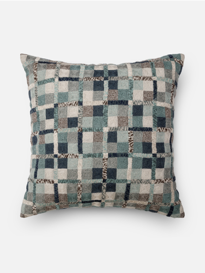 EMERALD GRID MULTI CUSHIONS 51 CM X 51 CM