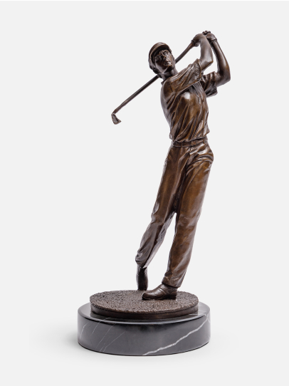 Poised To Win Golf Sculpture