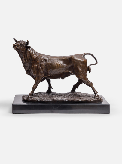 Noble Titan Bull Sculpture