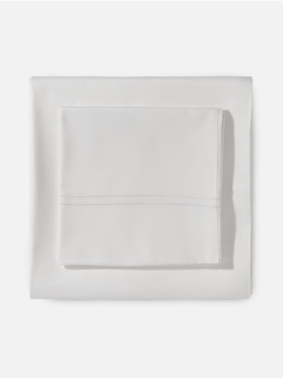 FLAT SHEET SF 400 TC COTTON SATEEN  WHITE 108X108 IN