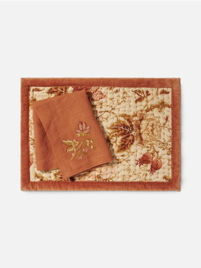 PLACEMAT & NAPKIN ARIA MULTI 46X46 CM SET OF 16
