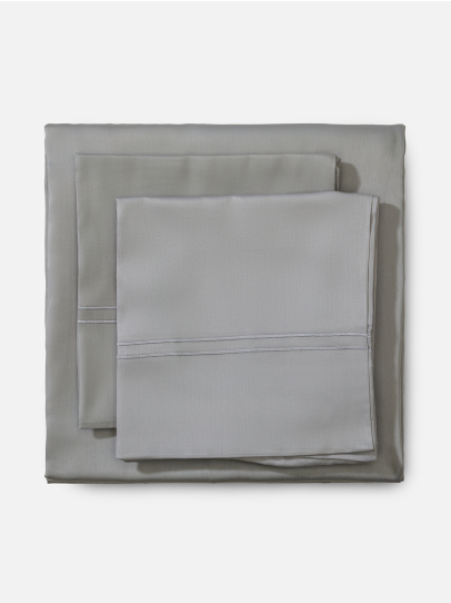 FLAT SHEET SF 300 TC COTTON SATEEN  GREY 108X108 IN