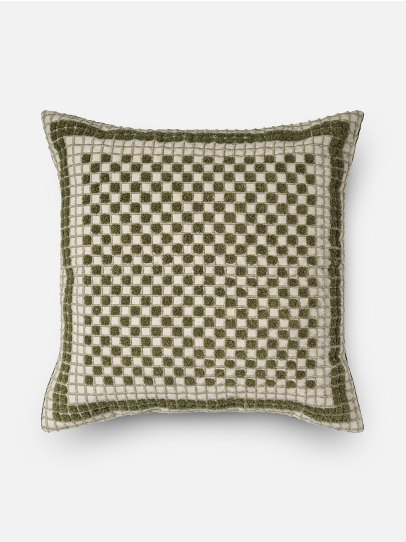 MOSAIC WEAVE GREEN CUSHION 51X51 CM 
