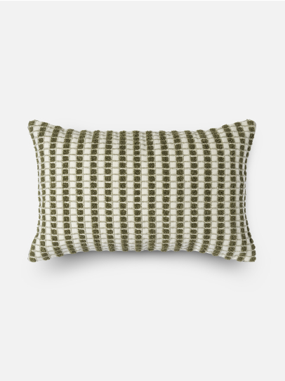 MOSAIC WEAVE 2 GREEN LUMBAR 36X51 CM