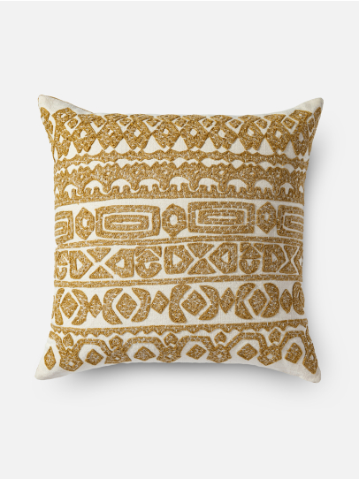 CARLOS YELLOW CUSHION 46X46 CM 