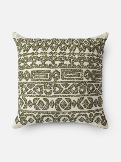 CARLOS GREEN CUSHION 46X46 CM