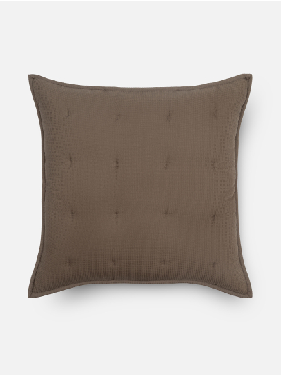 WAFFLE BROWN EURO 66 X 66 CM