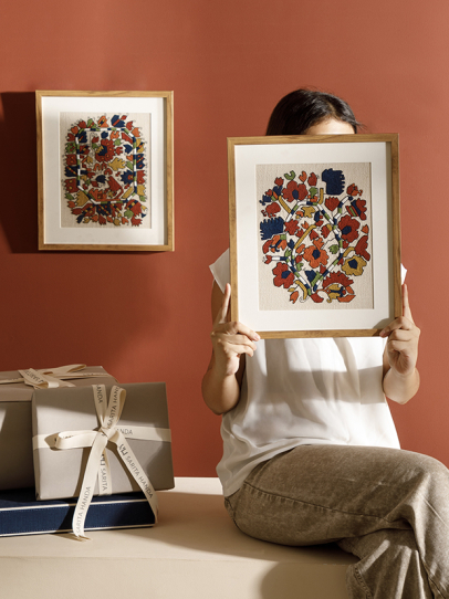 WALLART GIFT BOX NOMAD SET OF 2 MULTI