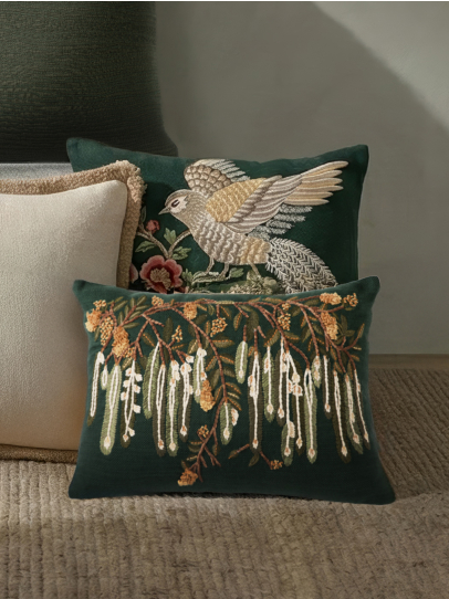 CUSHIONS CANOPY GREEN 36X51 CM GREEN
