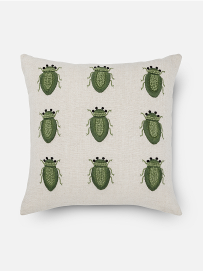 CUSHIONS GARDEN BUG GREEN 51X51 CM GREEN