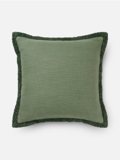 CUSHIONS SOLID TEXTURED LIGHT GREEN 51X51 CM LIGHT GREEN