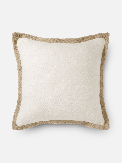 CUSHIONS SOLID TEXTURED NATURAL 51X51 CM NATURAL