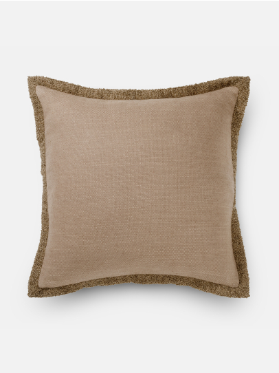 CUSHIONS SOLID TEXTURED TAUPE 51X51 CM