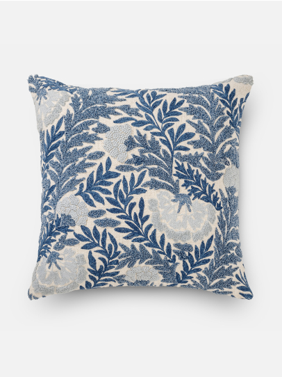 CUSHIONS FRONDAGE BLUE 46X46 CM