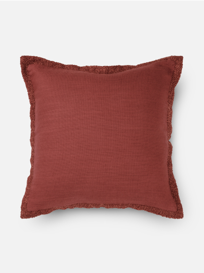 CUSHIONS SOLID TEXTURED RED 51X51 CM RED