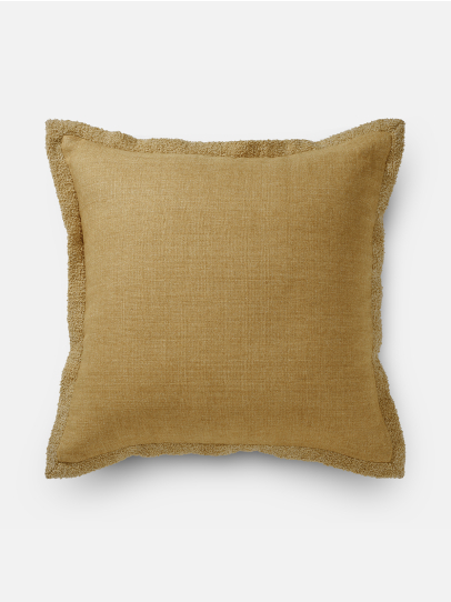 CUSHIONS SOLID TEXTURED YELLOW 51X51 CM