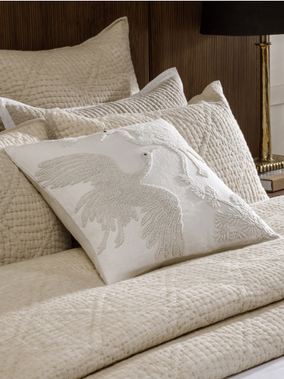 CUSHIONS PEARL DOVE IVORY 51X51 CM IVORY