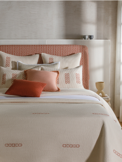 BEDSPREAD QUILTED INFINITY SIENNA 254X259 CM SIENNA