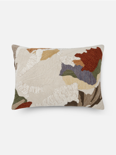 CUSHIONS ABSTRACT FEATHER MULTI 36X51 CM MULTI