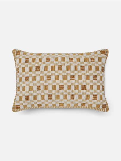 CUSHIONS GEO RHYTHM OCHRE 36X51 CM OCHRE