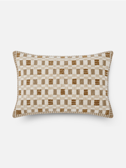 CUSHIONS GEO RHYTHM BROWN 36X51 CM BROWN