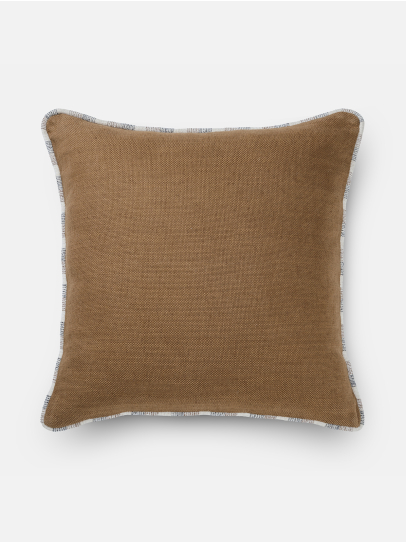 CUSHIONS GEOMETRIC TRIM OCHRE 51X51 CM