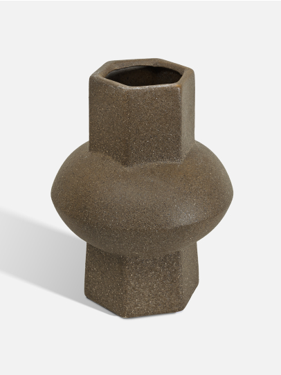 BELLIED HEXAGONAL VASE