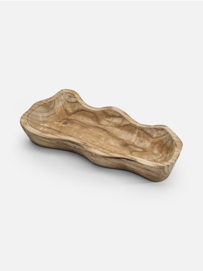 RECTANGULAR WOOD TRAY-1
