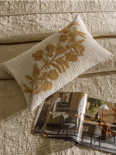 LUMBAR ORGANIC BLOOM NATURAL 41X66 CM