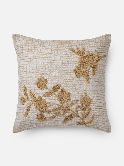 CUSHIONS ORGANIC BLOOM NATURAL 51X51 CM