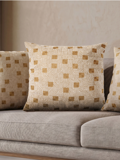CUSHIONS CLASSIC CHECK BROWN 51X51 CM