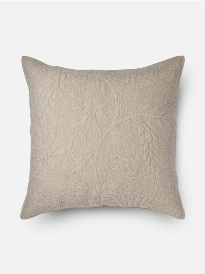 EURO TREE OF LIFE QUILT BEIGE 66X66 CM