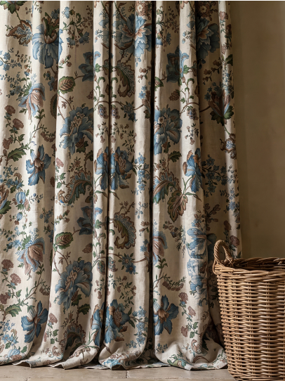 PRINTED FABRIC ROSANNE BLUE
