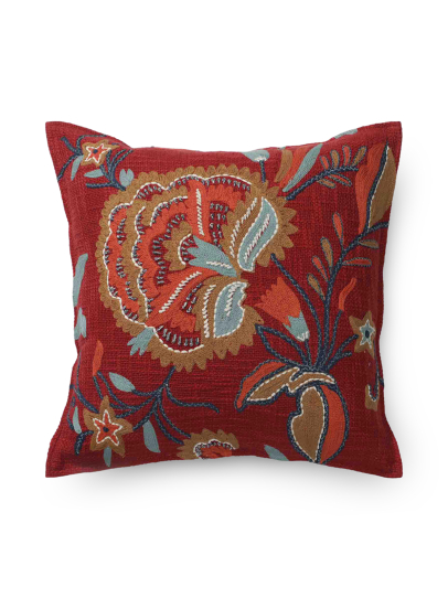 CUSHION JAFFA SQUARE MAROON MULTI 46X46 CM