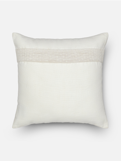 NOAH SQUARE IVORY CUSHION COVER 46 X 46 CM